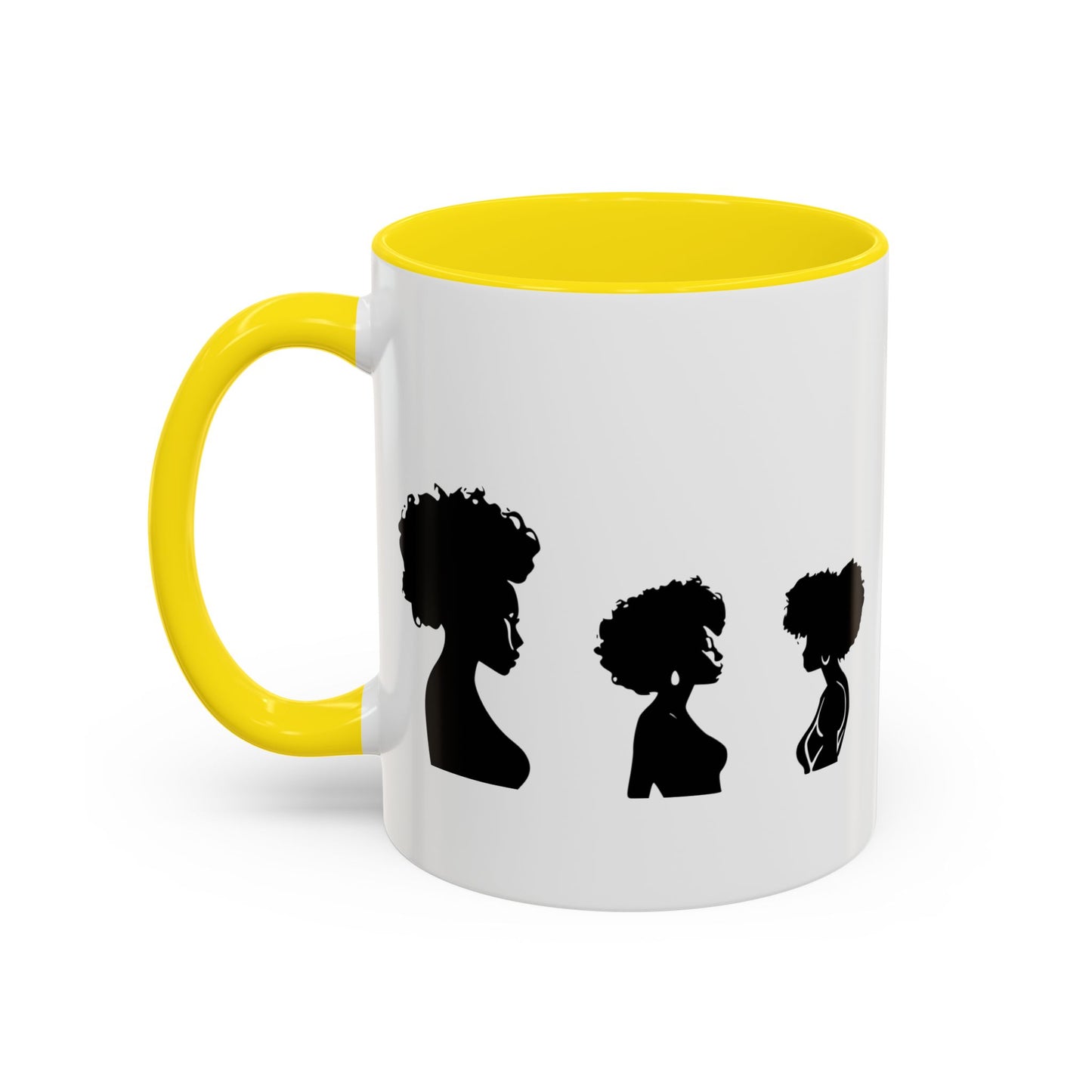 Mug Céramique avec Détails Colorés – Portraits de Femmes Noires Diverses