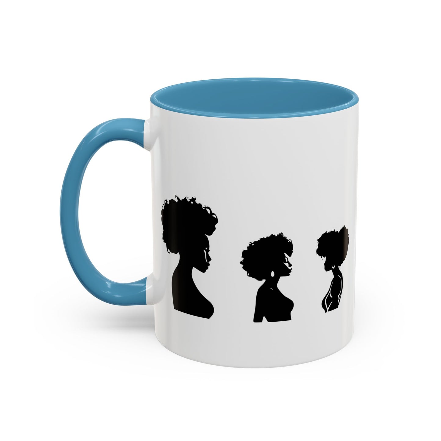 Mug Céramique avec Détails Colorés – Portraits de Femmes Noires Diverses