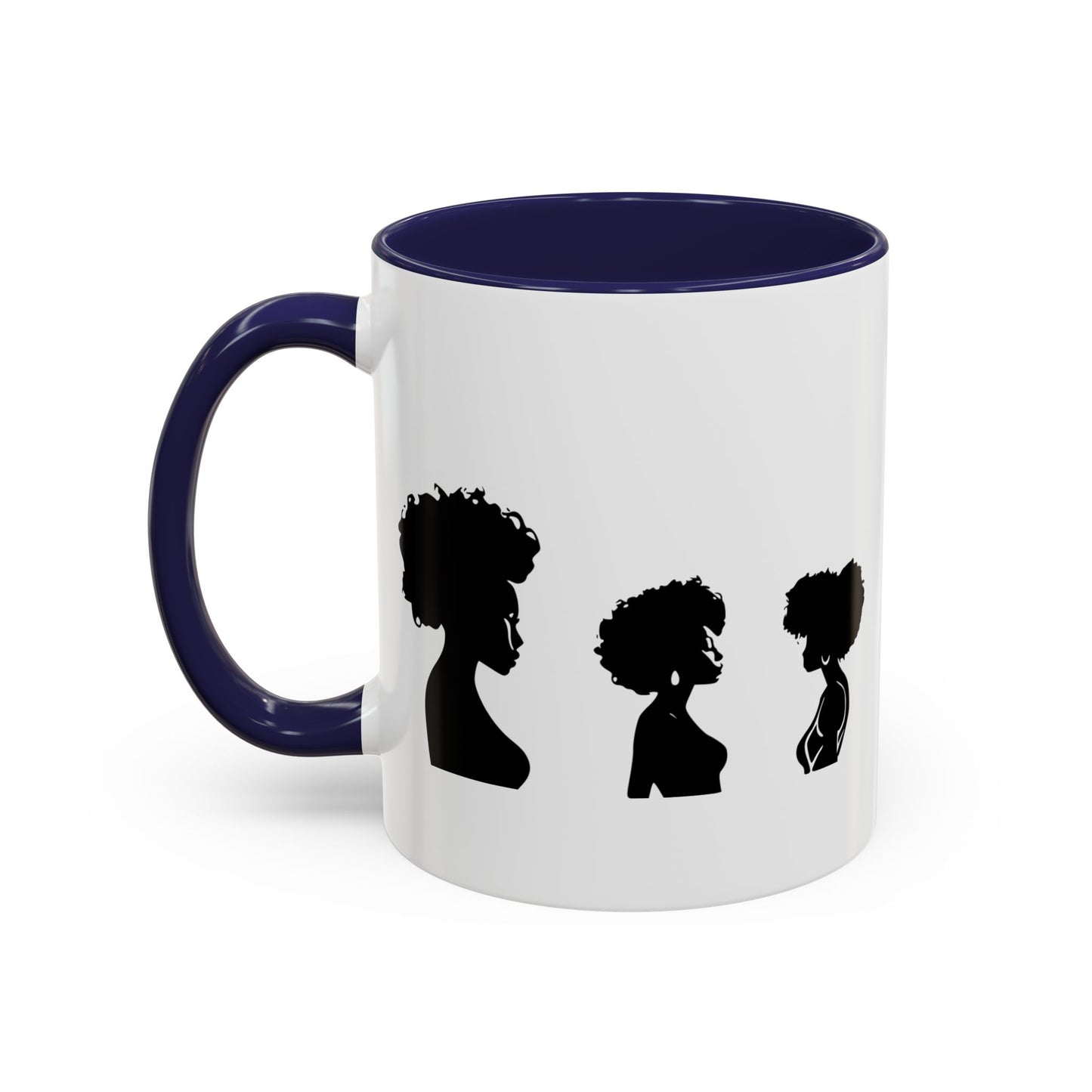 Mug Céramique avec Détails Colorés – Portraits de Femmes Noires Diverses