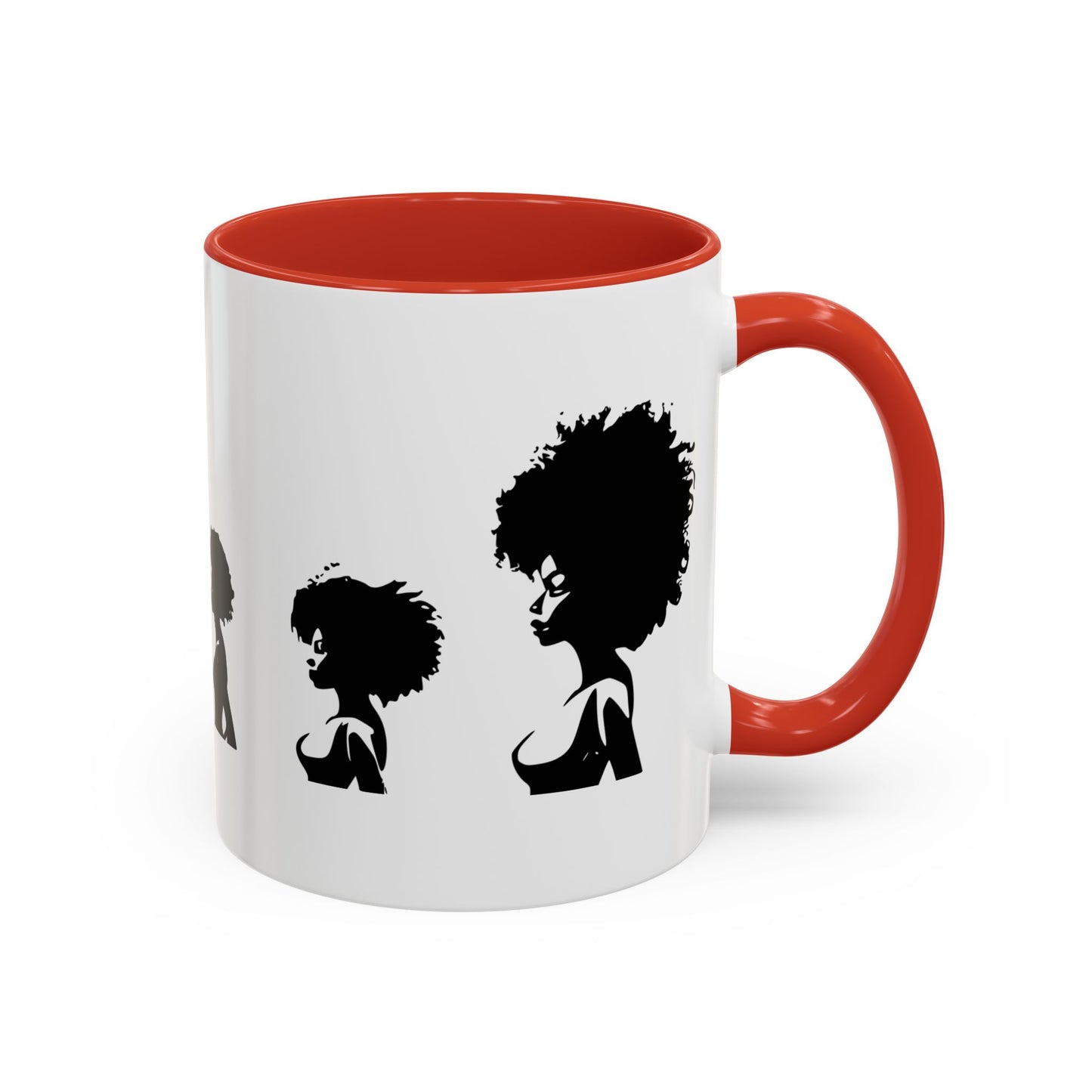 Mug Céramique avec Détails Colorés – Portraits de Femmes Noires Diverses