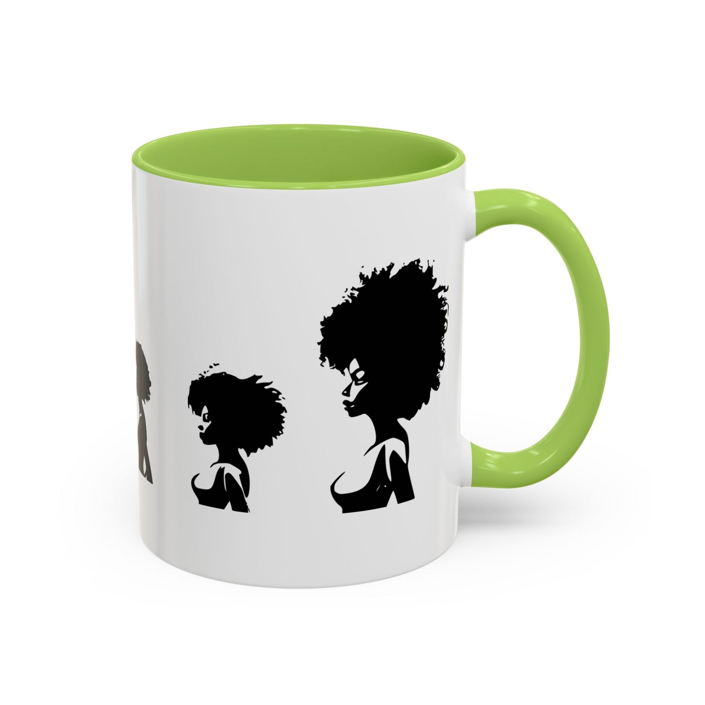 Mug Céramique avec Détails Colorés – Portraits de Femmes Noires Diverses