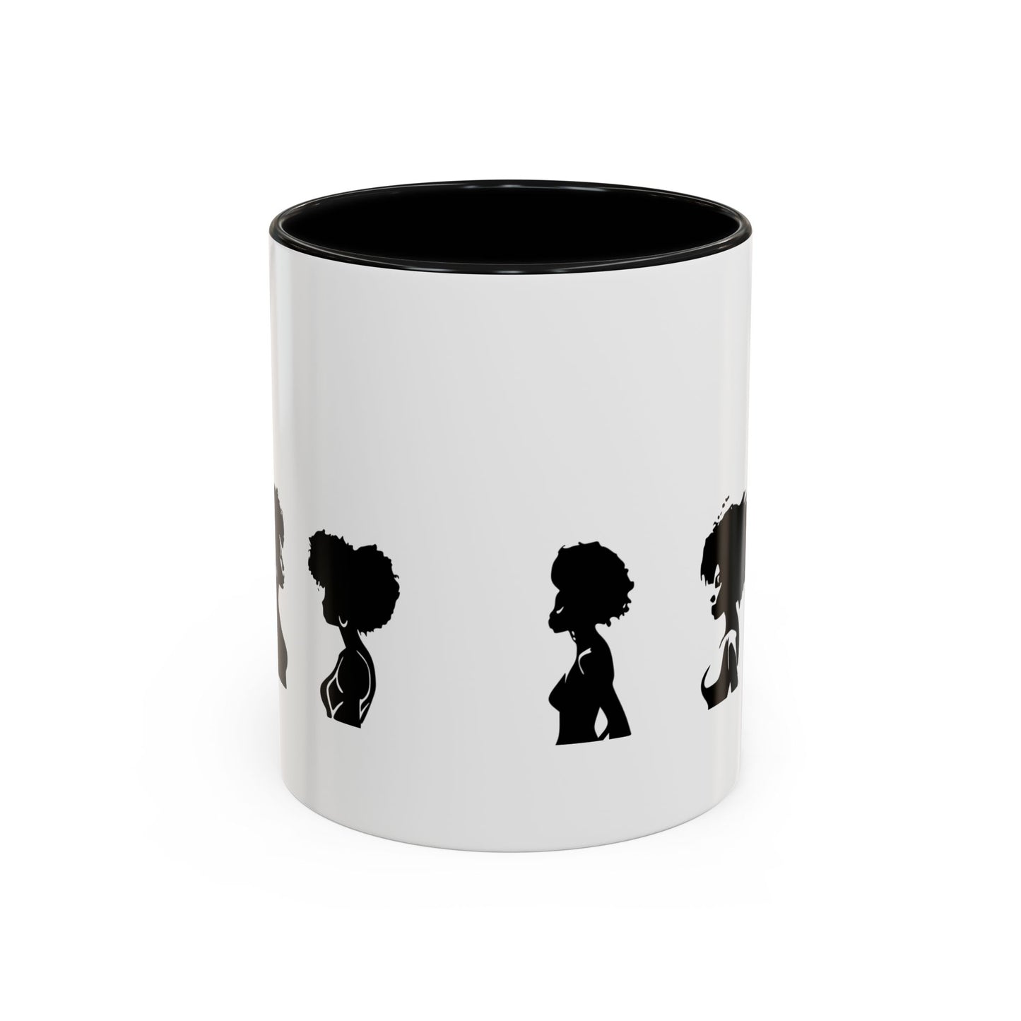 Mug Céramique avec Détails Colorés – Portraits de Femmes Noires Diverses