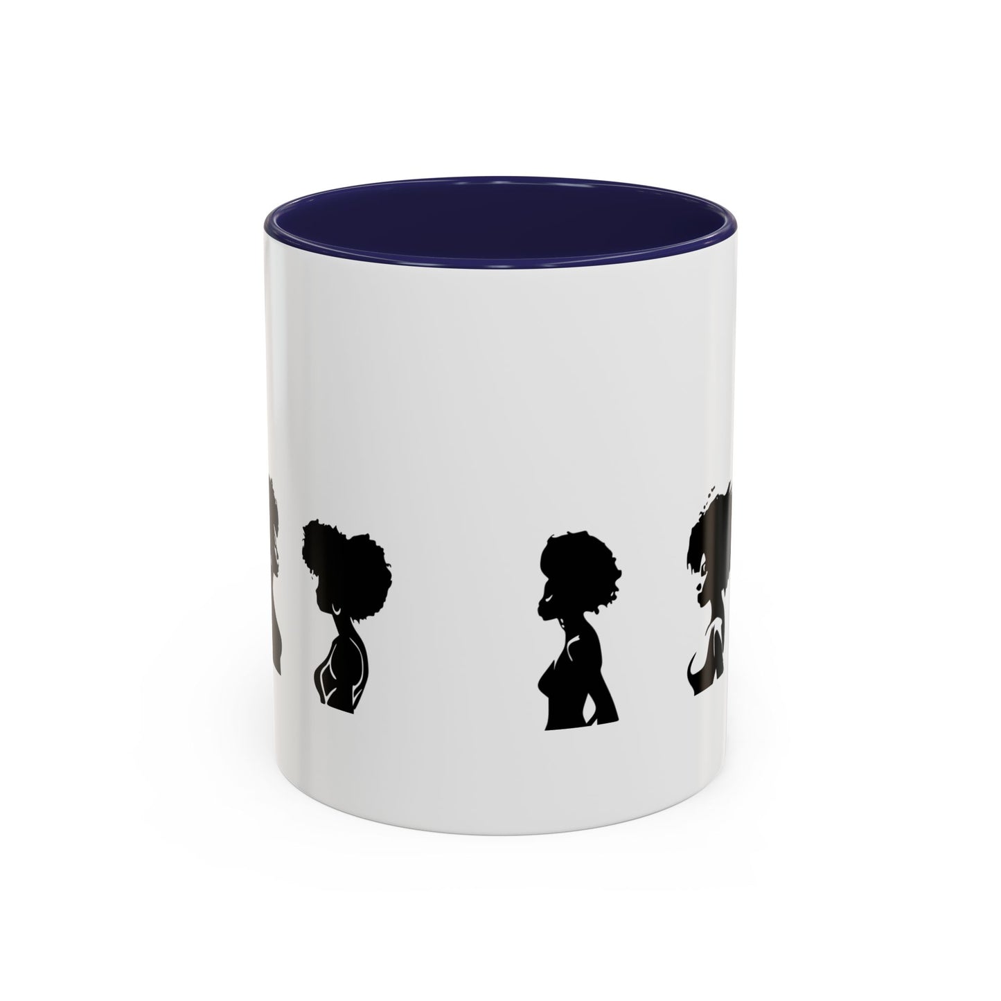 Mug Céramique avec Détails Colorés – Portraits de Femmes Noires Diverses