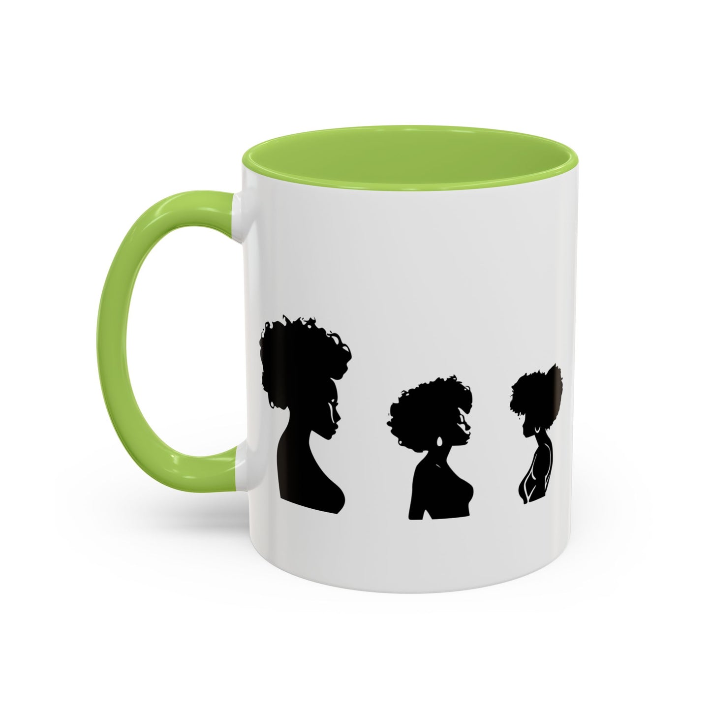 Mug Céramique avec Détails Colorés – Portraits de Femmes Noires Diverses