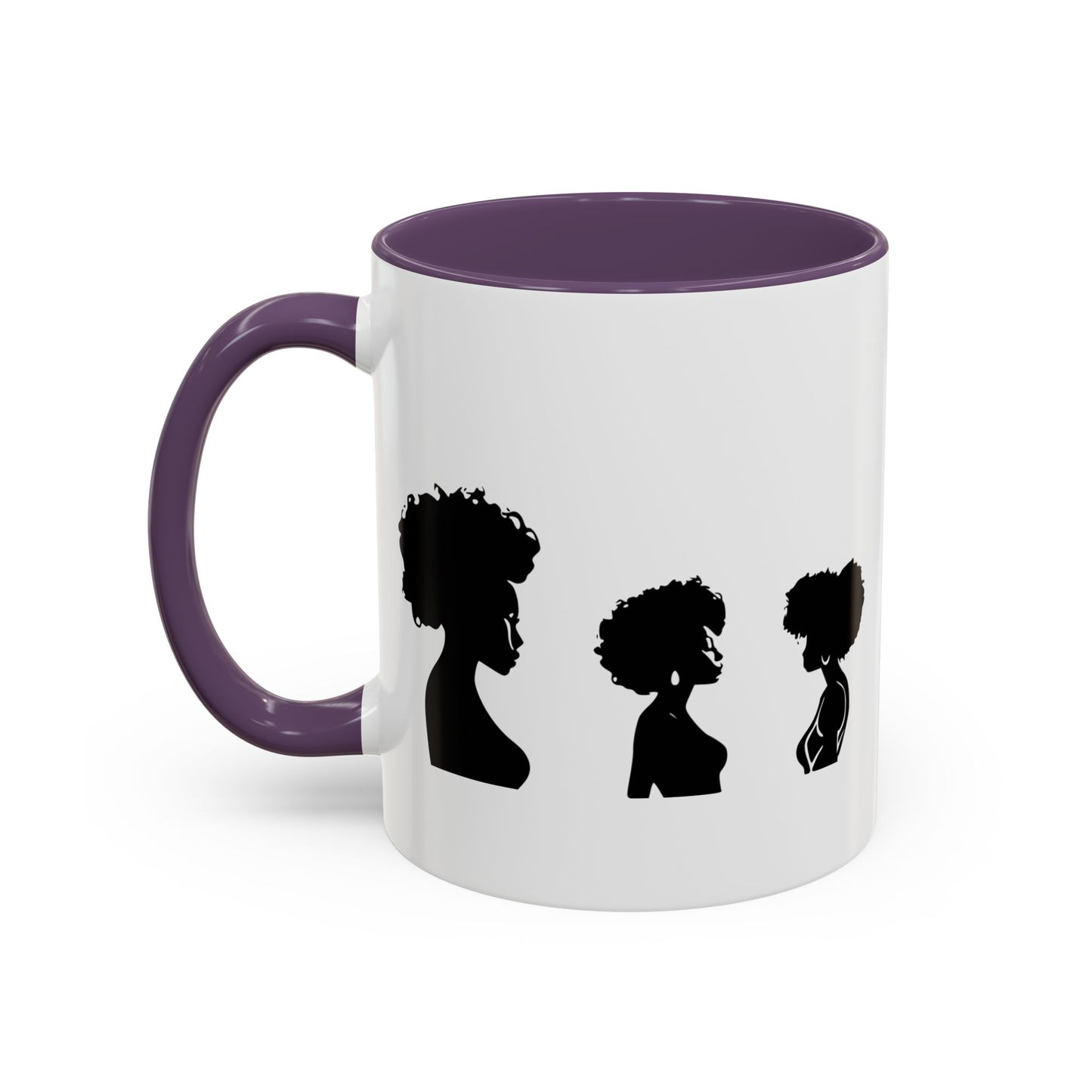 Mug Céramique avec Détails Colorés – Portraits de Femmes Noires Diverses