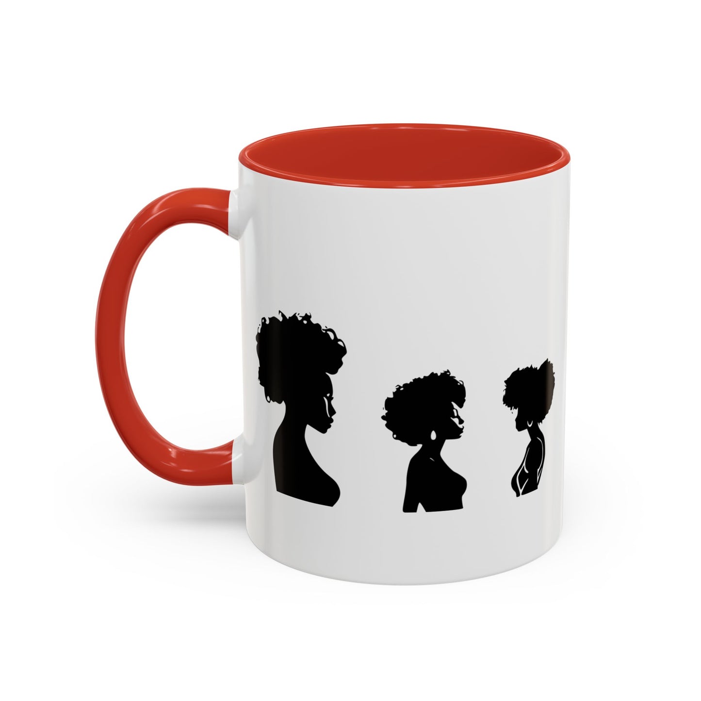 Mug Céramique avec Détails Colorés – Portraits de Femmes Noires Diverses