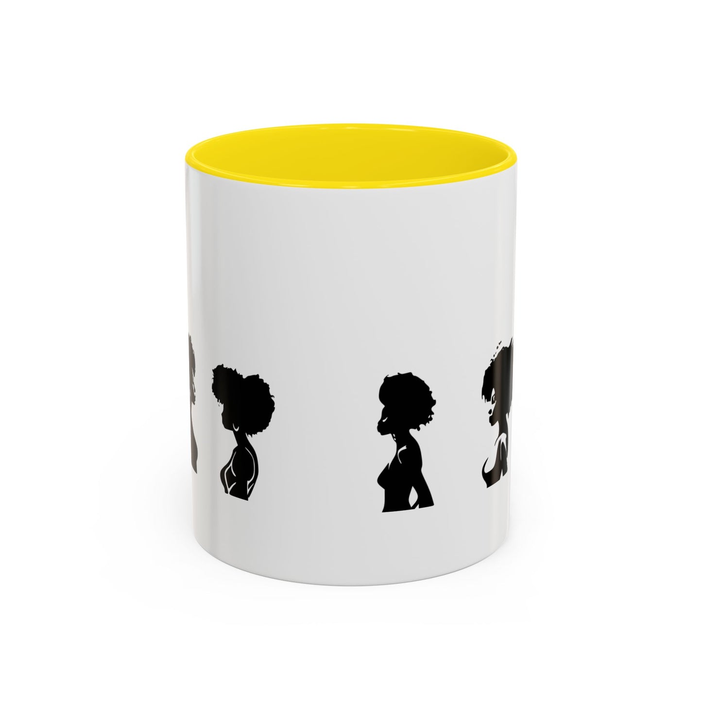 Mug Céramique avec Détails Colorés – Portraits de Femmes Noires Diverses